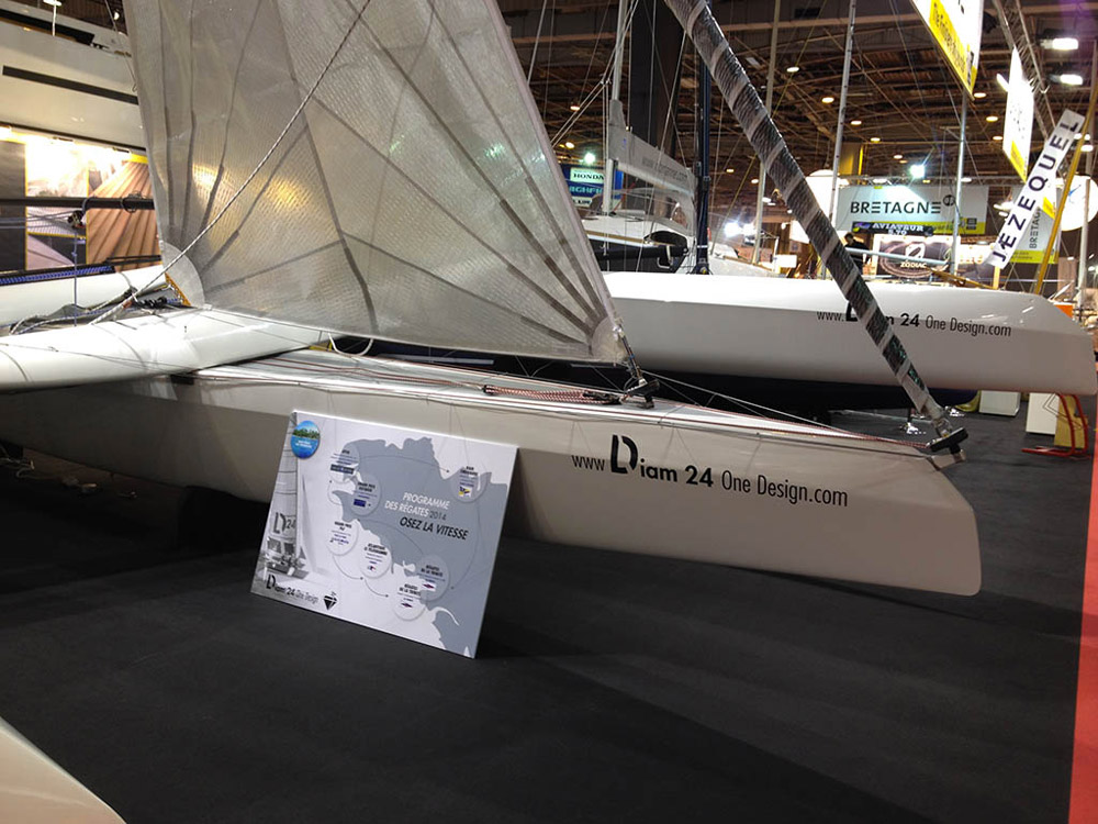 The Nautic is behind the Diam 24 one design, we now head into 2014