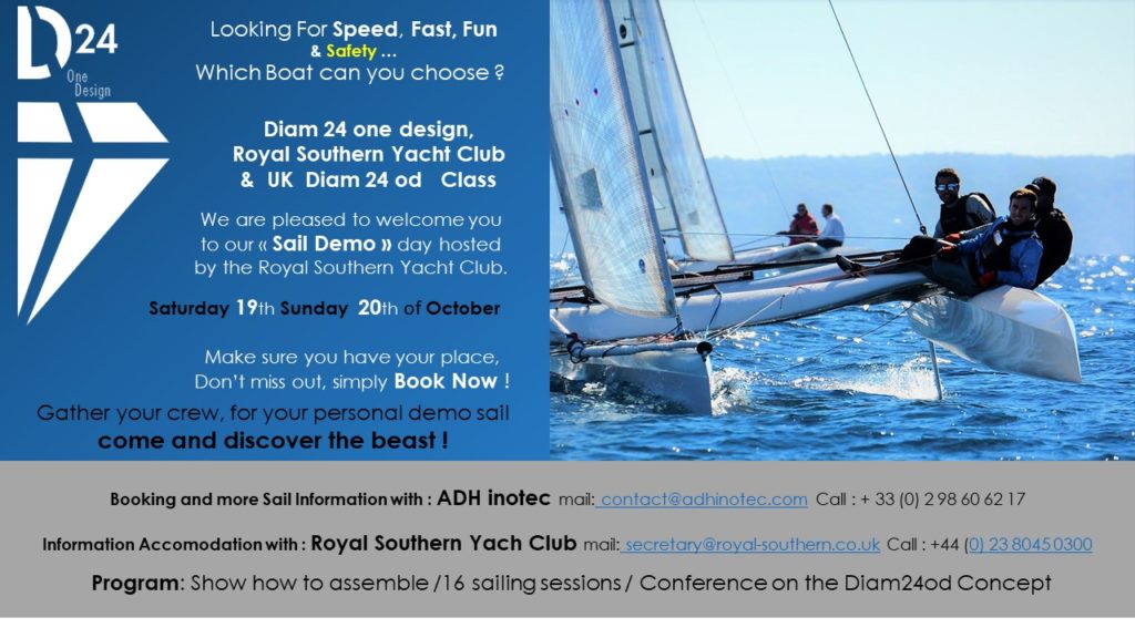 The show must go on for the Diam 24 od in Hamble !