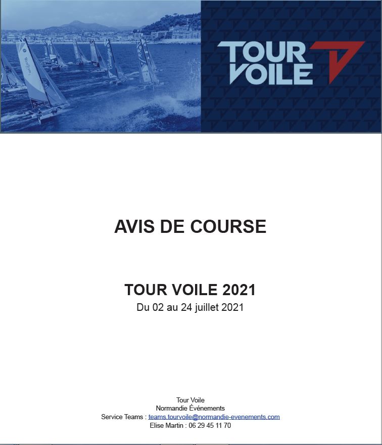 Avis de course Tour Voile 2021