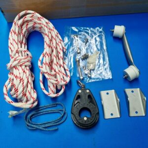 Kit matage timon : Chapes, Visserie, Embout, poignée, hors tubes alu