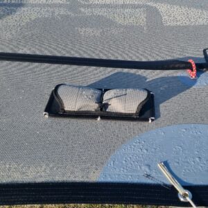 Etui manivelle winch à coudre dans trampoline